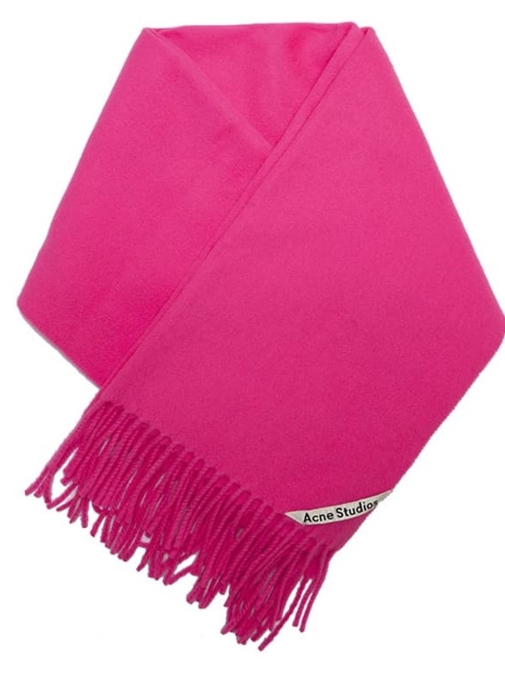 Acne Studios Fuschia Pink Wool Scarf